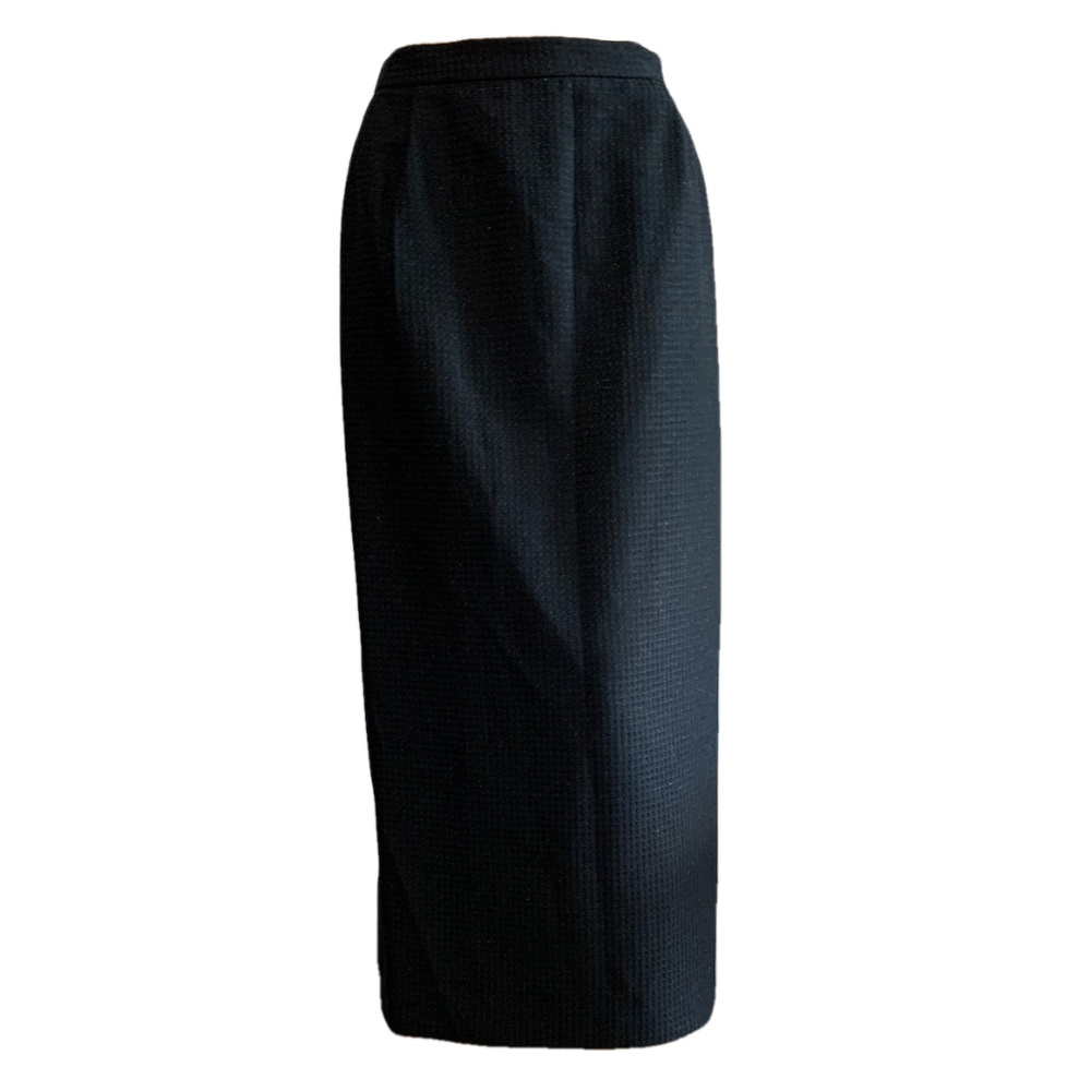 Vintage Black Sparkle Pencil Skirt 22 retro pinup work office party cockatil